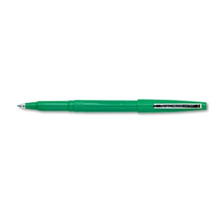 Pentel Rolling Writer Roller Ball Capped Pen Green Ink Medium Dozen PE31415